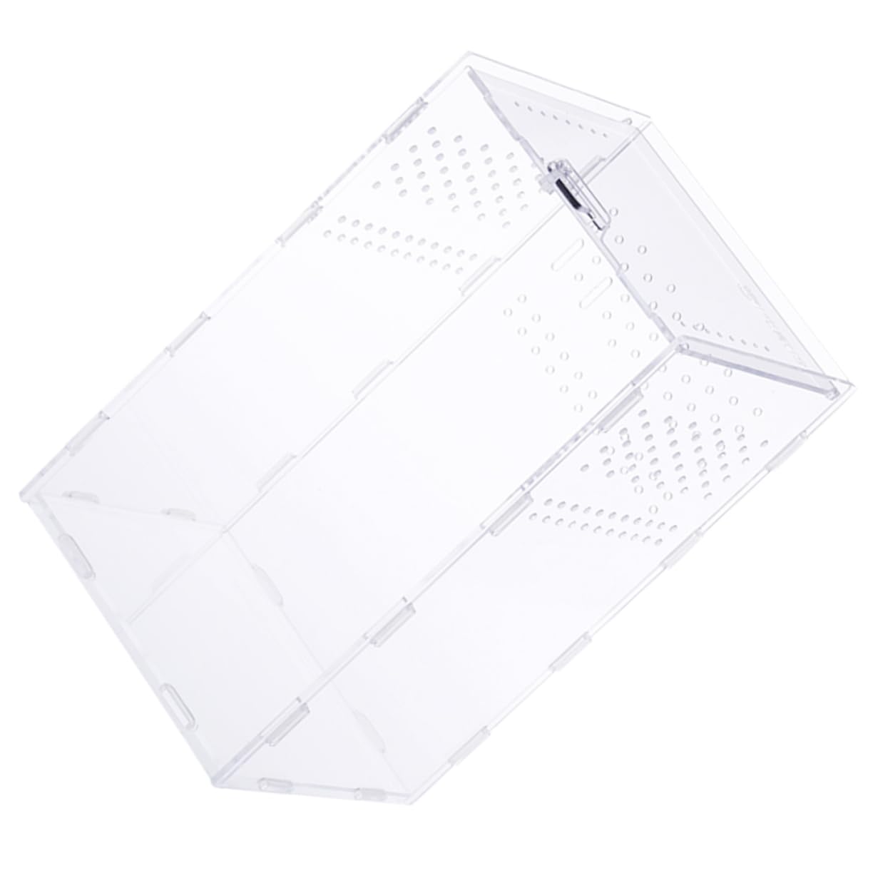 Habitat respirant pour reptiles en acrylique avec boîte modulaire transparente