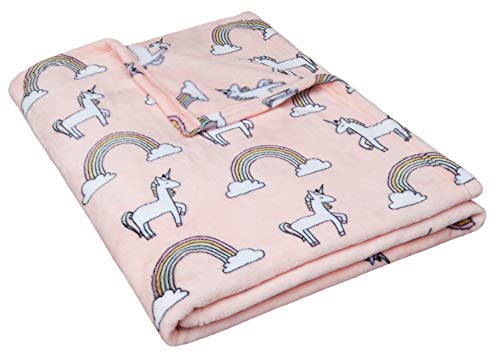 Amazon Basics Kids Bedding Nap Set With Unicorn Pillow And Fleece Throw Blanket #TOP1