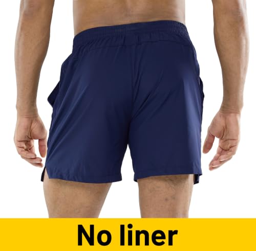 Image of MIER Men's Workout Running Shorts Lightweight Active 5 Inches Shorts with Pockets, Quick Dry, Breathable