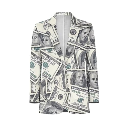 Blazer for Men One Button Notched Lapel Suit Jacket Casual Business Jackets Sports Coats Slim Fit Plus Size Blazer2