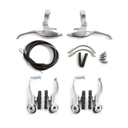 Clarks Cycle Systems CLK-115-27 V-Brake Set Including Alloy Levers, Silver, Pair