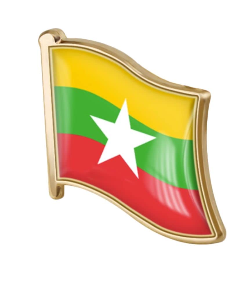 vmcoatdu Country Flag Pin Badge International Travel Brooch Metal Alloy Souvenir Pin for Hat Clothes Backpack