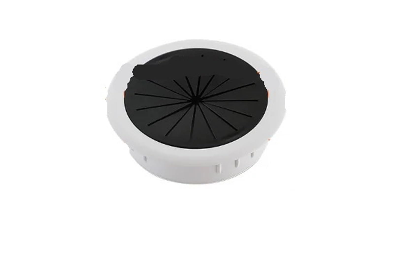 Desktop Cable Hole Cover Flexible Cable Cord Grommet Rubber Grommets Gasket in Desk Table for Home Office Computer Wire Hole Cover Organizer Black White(White)