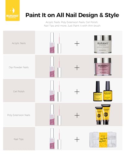 Esmalte de uñas gel holográfico BURANO con pincel, 8 ml miniatura 6