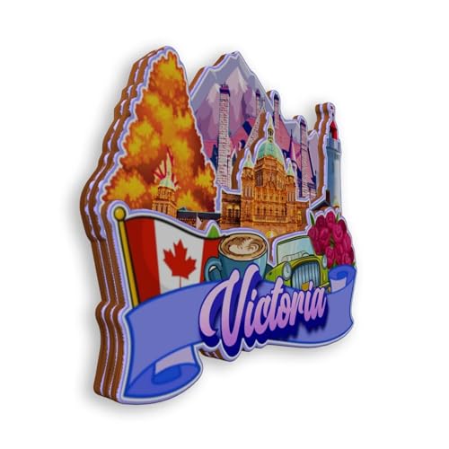 Imán para refrigerador Victoria Canadá miniatura 2