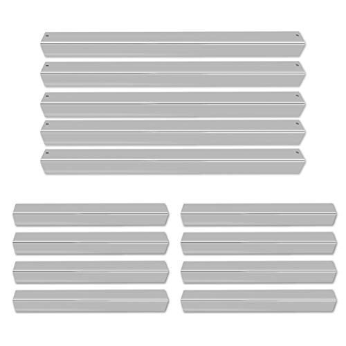 Hongso Fb7538 7538 65901 Stainless Steel Flavorizer Bars For Weber Genesis I - Iv & 1000-5000, Genesis Platinum I & Ii, With Side Control Panel, Set Of 13 (5 Pcs 23-3/8", 8 Pcs 15-7/8", 20 Ga.) #TOP5