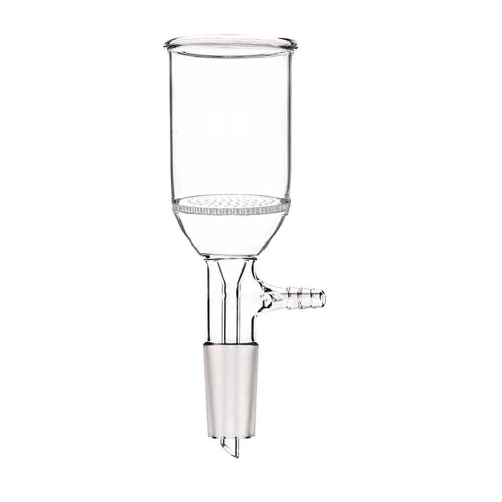 Embudo de vidrio 24/40 de 70 ml con placa de 47 mm, cristalería de laboratorio