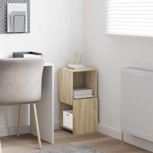 Estantería de pie de madera para decorar rincones del salón 5