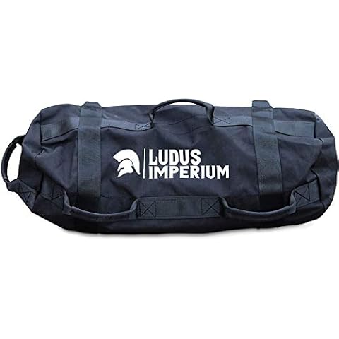 Ludus Imperium Sandsack für Training, strapazierfähige Workout-Sandsäcke für Training, Fitness, Cross-Training & Training, Workouts, Sandsack-Gewichte, schwarz, 50 KG Cover