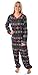 Marvel Adult Unisex Superhero Trio Ugly Sweater Allover Print One Piece Pajama Union Suit (S/M) Multi