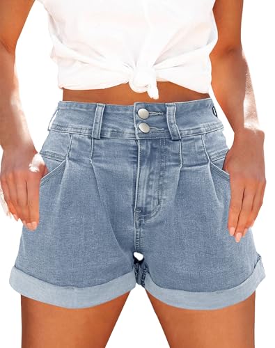 Hilltichu Womens Relaxed Fit Casual High Waist...