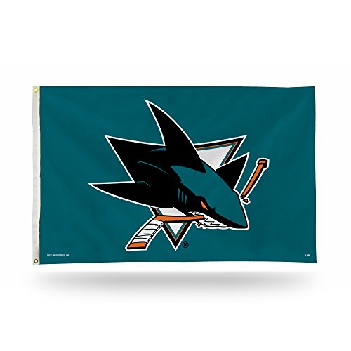 Rico Industries NHL Hockey San Jose Sharks Standard 3' x 5' Banner Flag