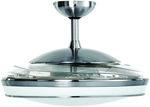 Fanaway EVO1 Prevail Ceiling Fan with Foldable Blades, Remote Control and T5 Light Bulb Modern Weiß