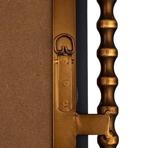 Creative Co-Op Cast Metal Framed Tall Wall Mirror, Antique Brass Finish by Creative Co-Op - Used condition - Image 3