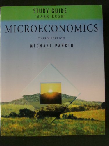 Study Guide Microeconomics (3rd Edition) 0201609835 Book Cover