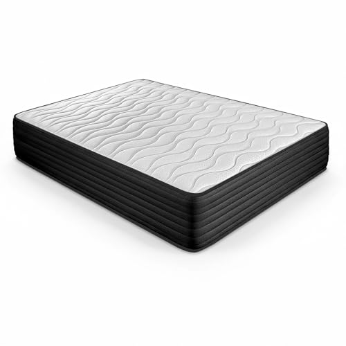 DUÉRMETE ONLINE - Colchón Viscoelástico Pocket Visco Reversible (Cara Invierno-Verano) Firmeza-Dureza Media-Alta, Grosor 30cm, Antiácaros, Antibacerias e Hipoalergénico, 160x200