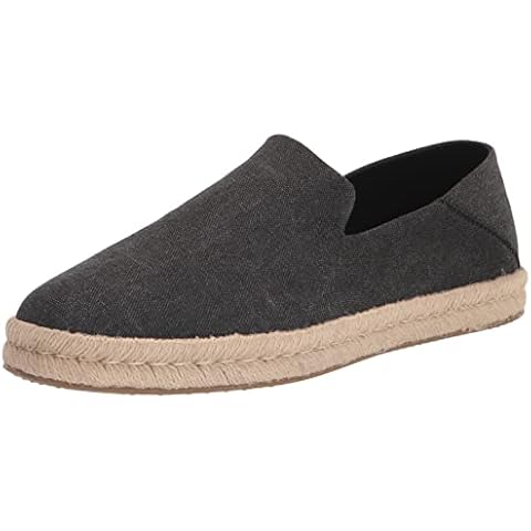 TOMS Santiago Recycled Cotton Canvas Mn 10019869 Herren Espadrilles, Schwarz (Black Recycled Cotton), Gr. 43 EU / 10 US / 9 UK Cover