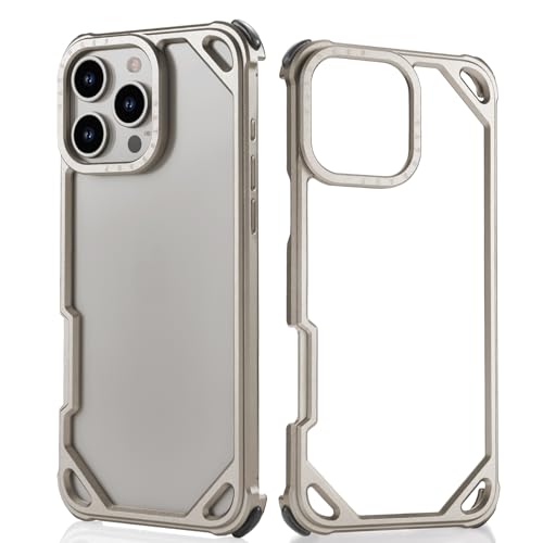 Coque pare-chocs iPhone 16 Pro Max anti-choc à bords surélevés