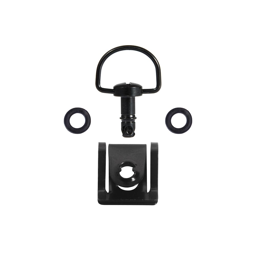 MOTO4U Motorrad-Schnellspanner, 1/4-Drehung, 17 mm, D-Ring-Länge in Dunkelschwarz, 10 Stück