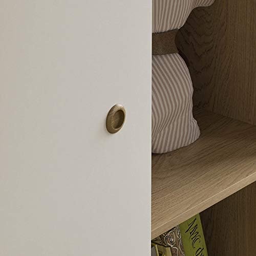 Junior Vida Neptune 1 Door Wardrobe Bedroom Clothes Rail Storage Children's Kids Furniture (White & Oak)