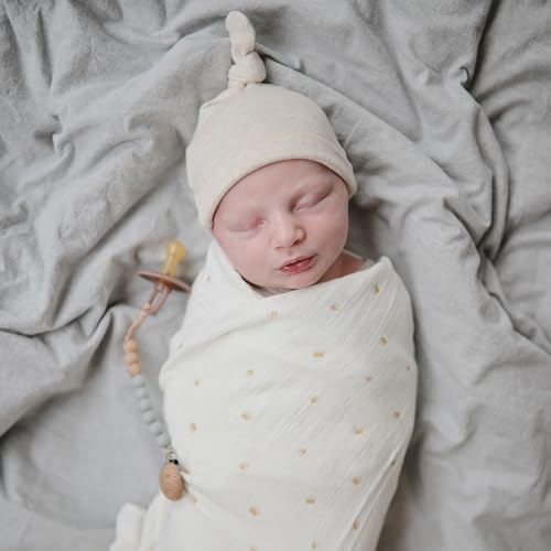 Image of mushie Muslin Baby Swaddle Blanket | 100% Organic Cotton (Sun)