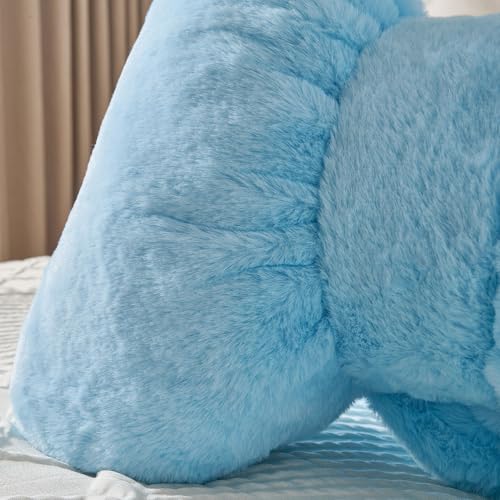 Image of Bow Pillow Cute Room Decor Throw Pillows Butterfly Shaped Decorative Cute Pillows for Bed Sofa Cute Home Decor,Blue 10 * 8inch