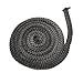 2M 14mm Black Fiberglass Stove Rope Seal, High Temperature Door Gasket Cord For Wood Burning Stoves Fireplaces Boilers Industrial Ovens(14mm)