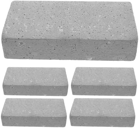 TEHAUX 5PCS Lifelike Foam Brick Props, Soft Fake Brick Block Artificial