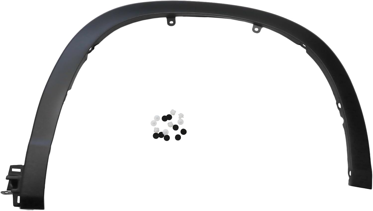 Pair Front Fender Trim Set Compatible with Toyota Highlander 2014-2017 2Pcs Front Fender Flares Wheel Arch Molding Trims Front Driver and Passenger Side Replace for 750850E010 750860E010