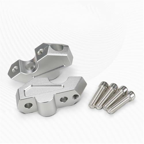 Elevador de manillar para F800GS 2023-2026 con abrazaderas de montaje de aluminio negro