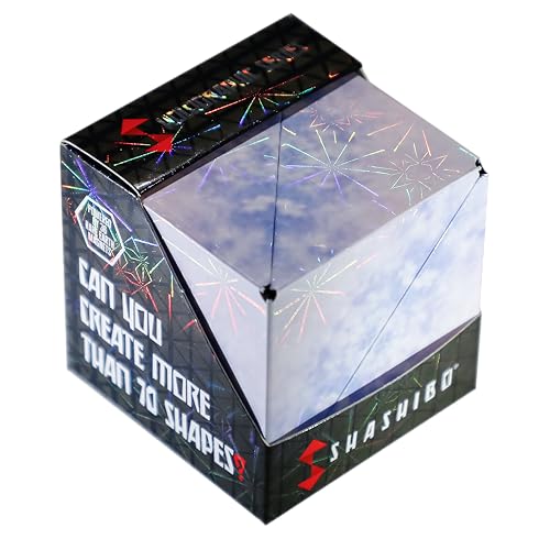 Image of Shashibo DODECA Magnetic Puzzle Cube, Sensory Fidget Toy for Adults & Kids, Stress Relief Fidget Toy for All Ages, Cool Fidget Toys for Desk, Shape Shifting Box, 100+ Possible Shapes