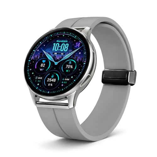 Image of GameSir Evo Vista Smartwatch, 1.39 inch HD Round Display, Bluetooth Calling, Heart Rate & SPO₂, 100+ Sports Modes, IP67, Long Battery Life for Men & Women (Magnatic Grey)