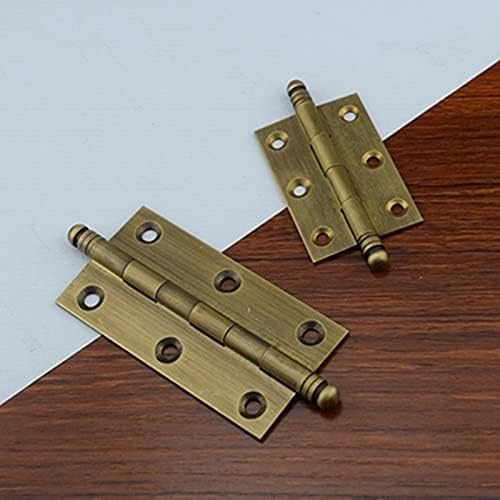 5 Pcs Antique Brass Decorative Cabinet Kitchen Cupboard Door Butt Hinges (Size : 2.5 Inch)