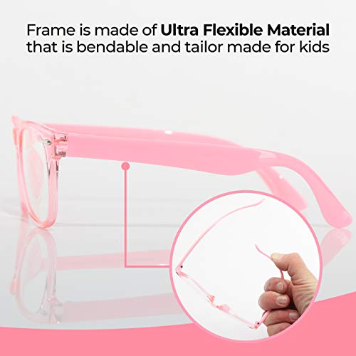 Image of GALVANOX Ava & Ethan Blue Light Glasses for Kids, Blue Light Blocking for Computer /Gaming (Ages 3-12)