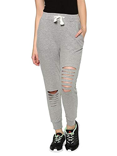 Buy Vestilo Grey Slim Fit Ripped Jogger 