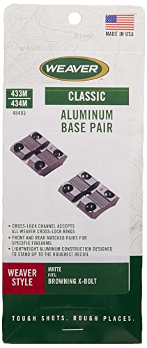 Weaver Top Mount Matte Black Base Pair - Browning X-Bolt #TOP1