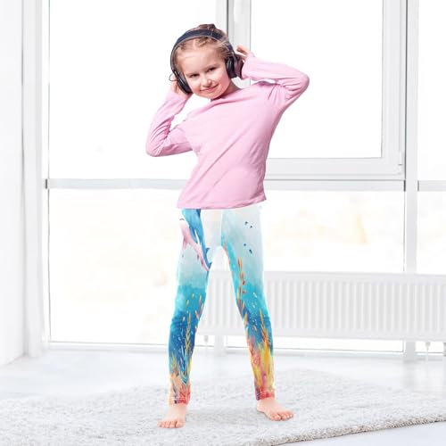 Toddler Girls Leggings Printed Yoga Pants Leggings Shark Coral for Kids4