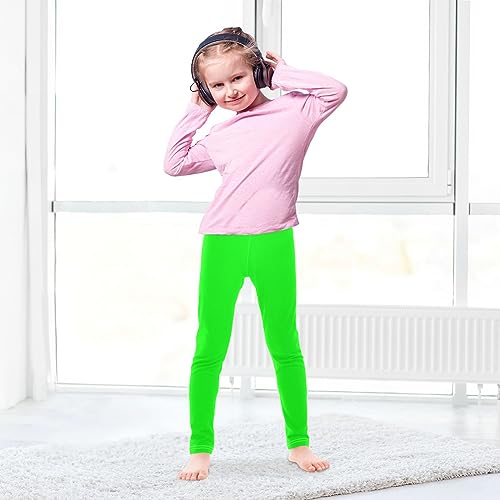 Dussdil Plain Color Girls Leggings for Kids Toddler Girls Sweatpants Legging Pants Ballet Dance Tights4