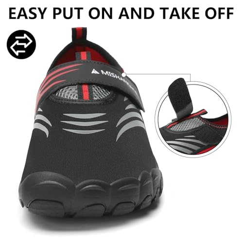 Image of Mishansha Womens Mens Water Swim Shoes Wide Toe Box Barefoot Shoes US Size 5.5-13.5 Women / 3-11.5 Men