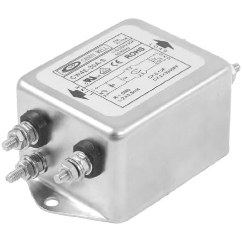 sourcing map 115V/250V 50/60Hz 30A AC Stromversorgung einphasig EMI Filter de Cover
