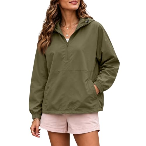 Elneeya Women's Windbreaker Jackets Waterproof Quick Dry Hood Rain Jackets - image 1