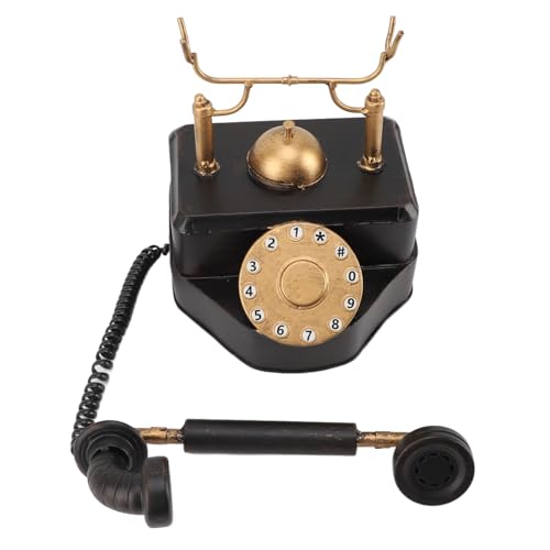 Téléphone rotatif vintage en sculpture retro deco bar