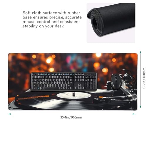 Tapis de souris grand format résistant pour éviter de glisser