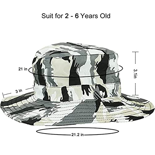 Luwint Kids Net Fishing Hat Netting Protection Sun Cap For Girls Boys Gardening Camping Hiking (White Gray) #TOP5