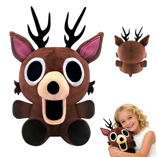 99 Nights In The Forest Plush Toy The Deer Villain Collectible Soft Toy ReinDeer Plush Toy Soft Stuffed Animal Doll Inspired Stuffed Animal For Kids & Adults Gifts for Fans Birthday Holiday Present(C)