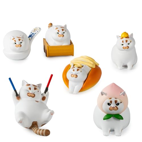 Loulou Piggy Cat Series-2 Single Box (Contains 1 Figure), Blind Box Cute Figures Collectible Toys Birthday Gifts