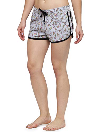 Image of KOTTY Printed Women Multicolor Night Shorts (Multi-Coloured,26)