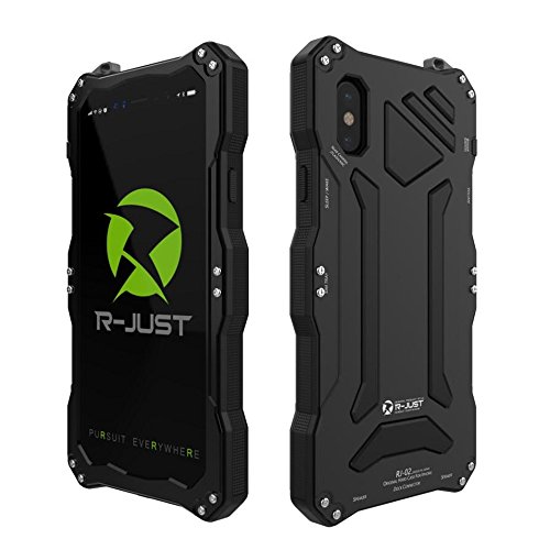 bpowe iPhone x Funda, Gorilla Cristal Metal de Aluminio Protección Premium ANTICHOQUE Militar Parachoques Resistente Resistente Funda Protectora Carcasa Funda para iPhone x/iPhone Diez 5.8inch