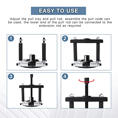 WiMas 14PCS Lager Abzieher Separator Kit, Heavy Duty Splitters Lager Remover Fly Rad Abzieher Set für Auto Radnabe Getriebe Ritzel Reparatur