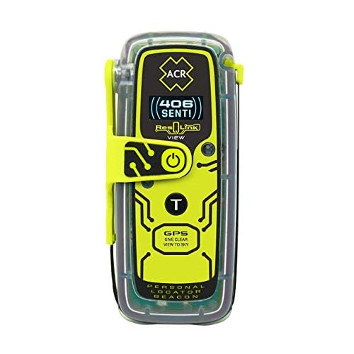 ACR ResQLink View PLB Notfunkbake: ABO-frei mit Digital-Display & Globalem GPS – Schwimmfähig, Stroboskop & Infrarot SOS – 5 Jahre Batterie & Multifunktions-Clip – Kompakter Notrufsender für Marine